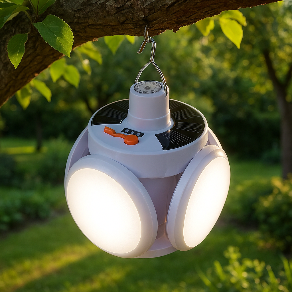 Praktische Solar Outdoor und Camping Lampe