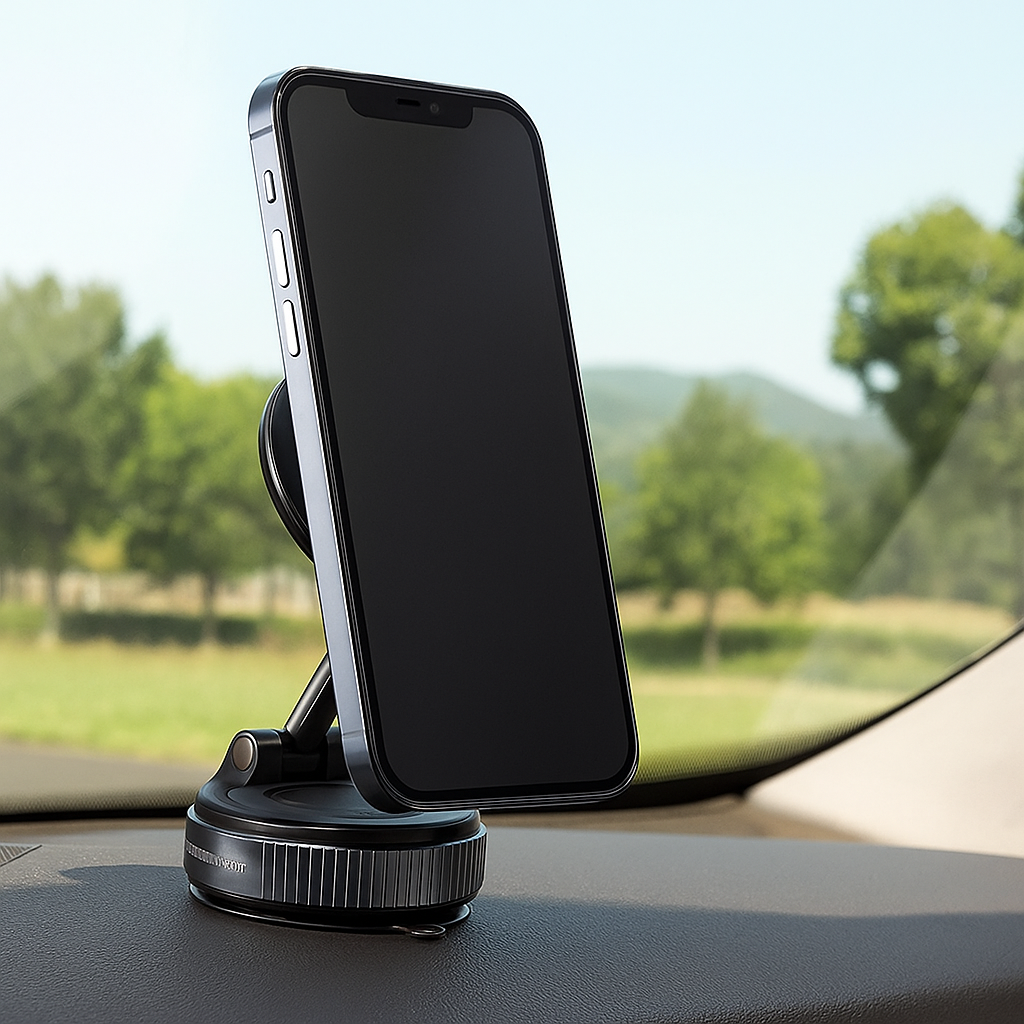 Magnetischer Saugnapf - Ausziehbarer 360° Telefonhalter mit Vakuumverschluss