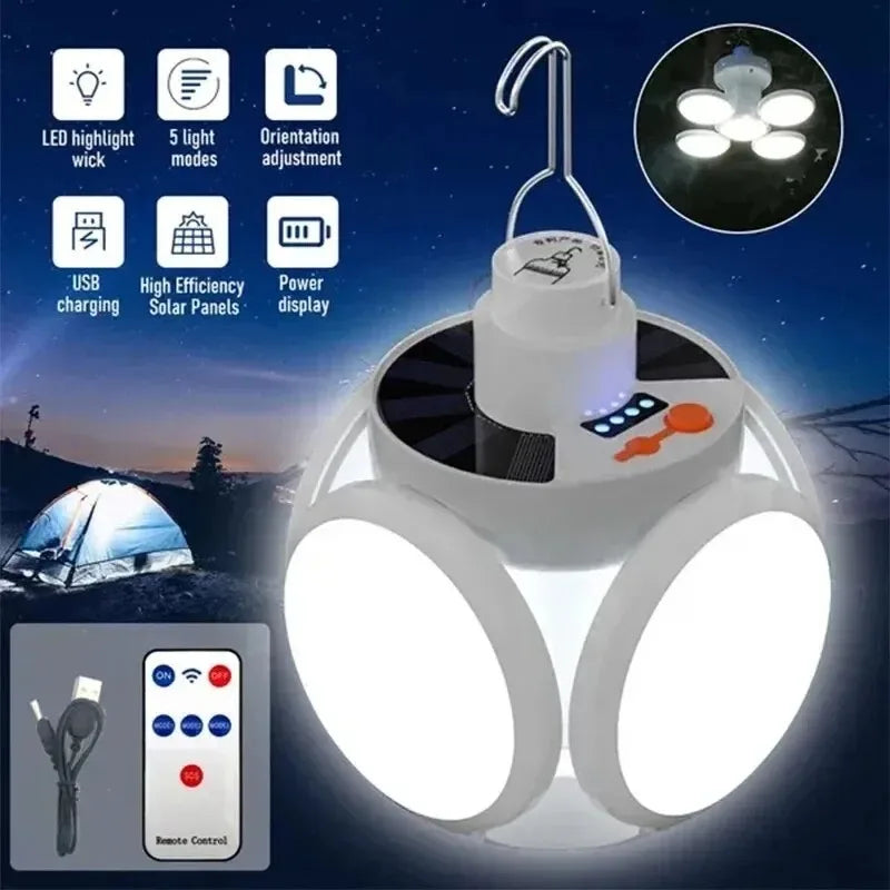 Praktische Solar Outdoor und Camping Lampe