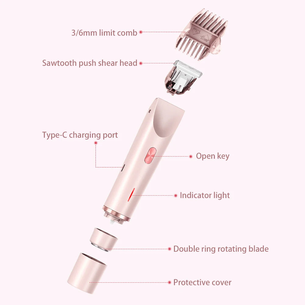 Sanfter Elektrischer Haartrimmer für Frauen