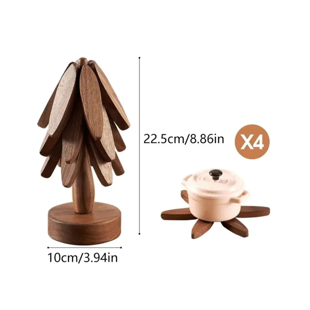 Elegante Baumoptik Untersetzer – HolzArt