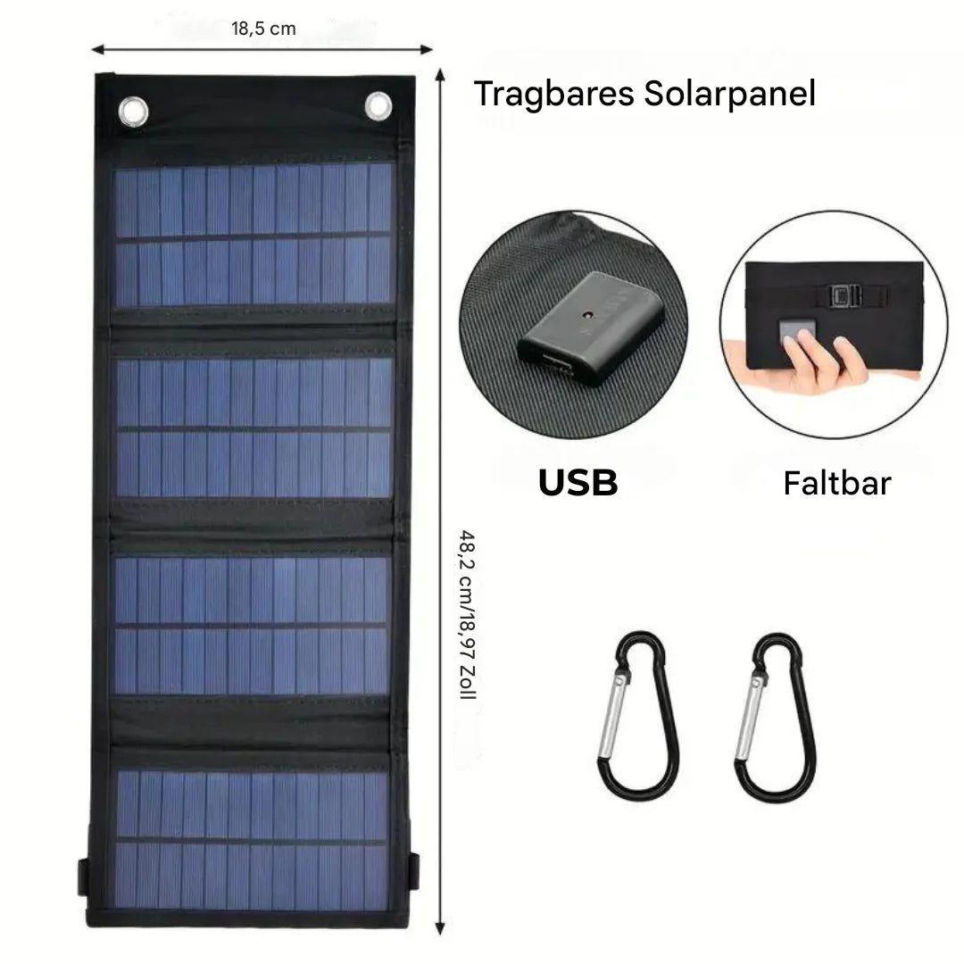 Faltbares Solar-Ladegerät - SunCharge