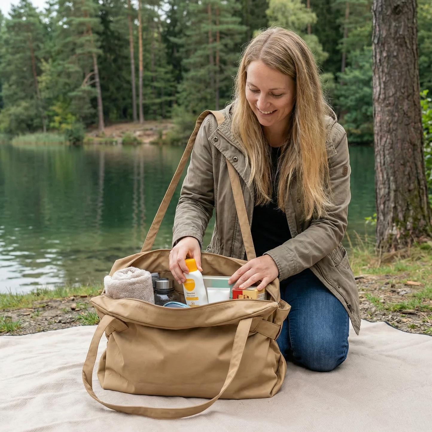 Große faltbare Organizer Tasche – Praktisch, Wasserabweisend & Vielseitig Einsetzbar
