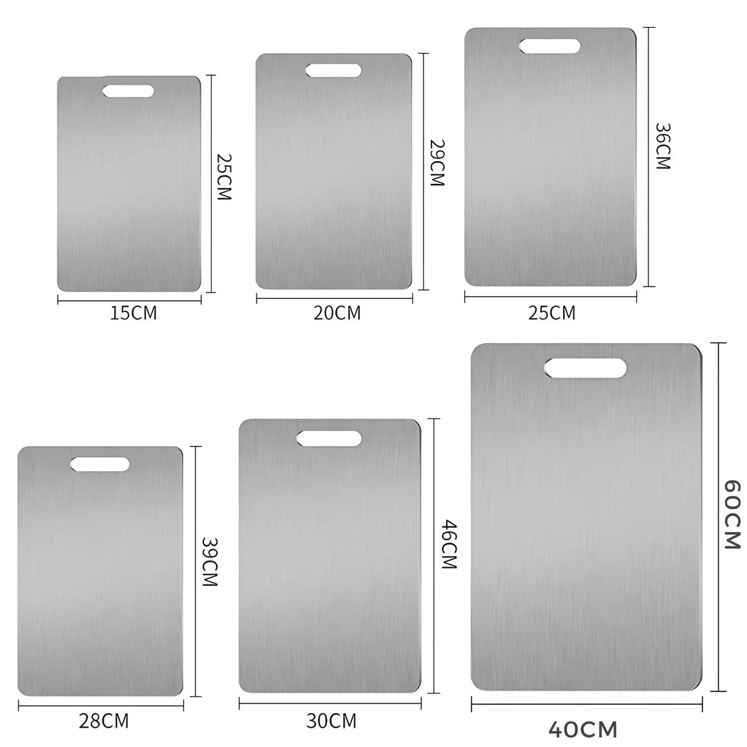 Robustes Edelstahl-Küchenbrett