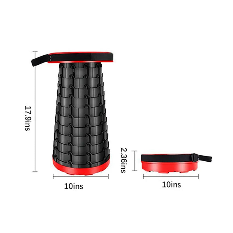 Praktischer faltbarer Hocker für unterwegs