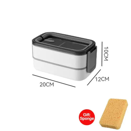 Doppellagige Brotdose aus Edelstahl