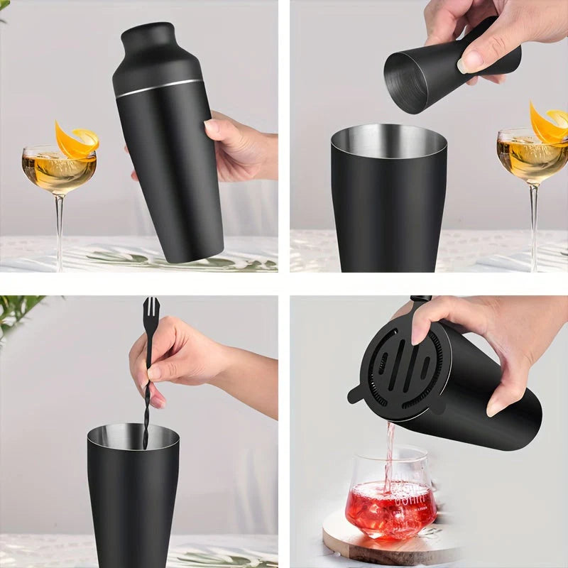 Edles Cocktail-Set aus Edelstahl