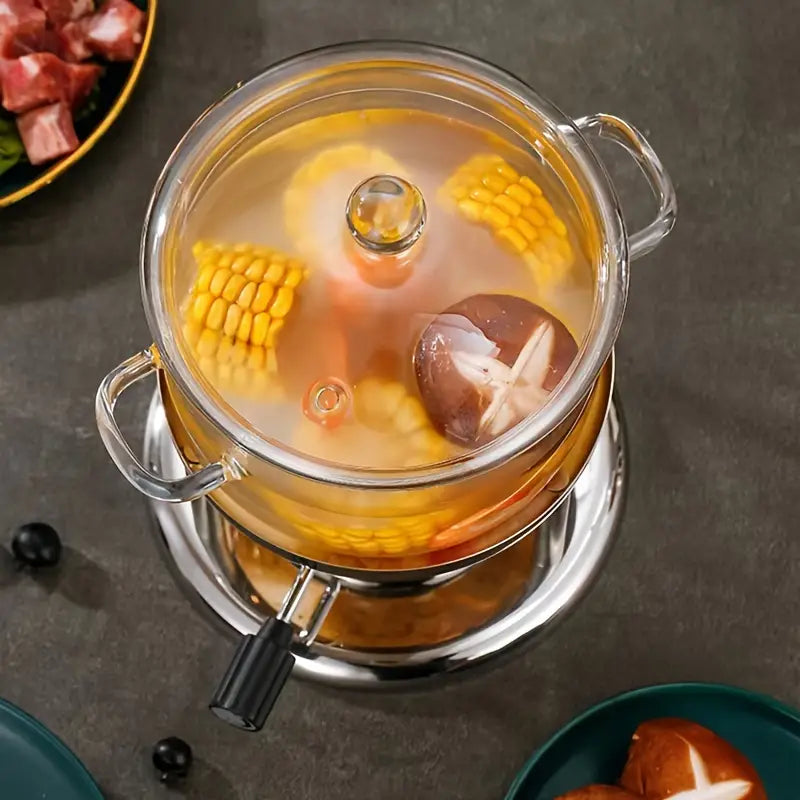 KlarBräter Glas-Kochtopf mit Griffen