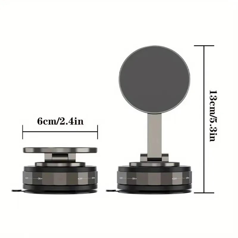 Magnetischer Saugnapf - Ausziehbarer 360° Telefonhalter mit Vakuumverschluss
