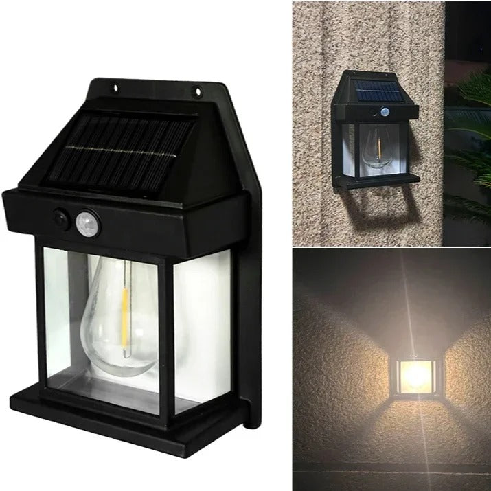 Elegante Outdoor Solar Wandleuchte