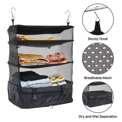 Tragbare, aufhängbare Reise-Organizer-Tasche für den Koffer