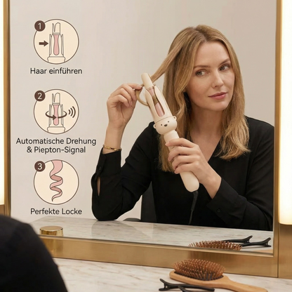 Automatischer Bärdesign Lockenstab 32 mm – Elektrischer Rotations-Lockenstyler