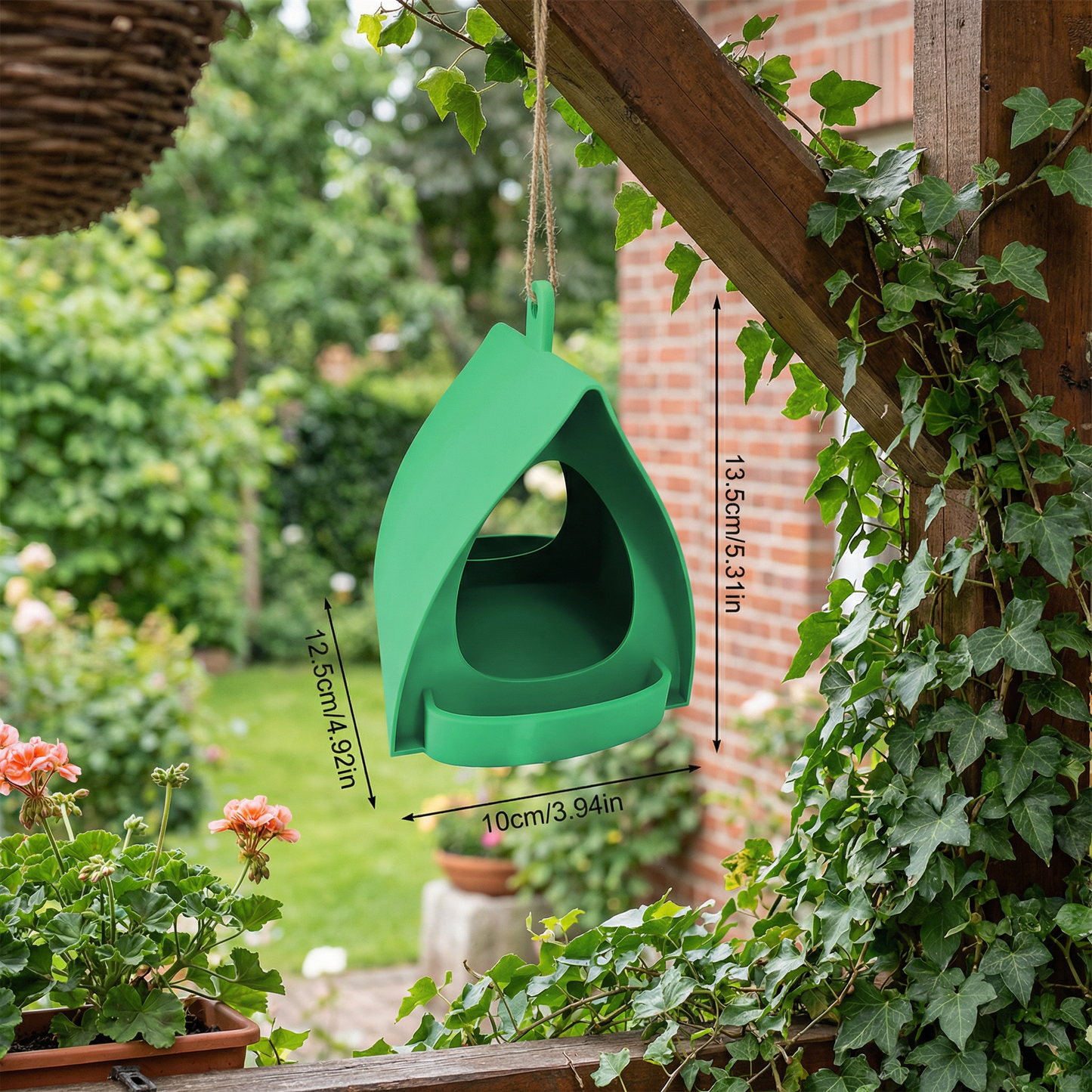 Hängendes Vogel-Futterhaus zum Aufhängen – Große Kapazität für Garten & Balkon