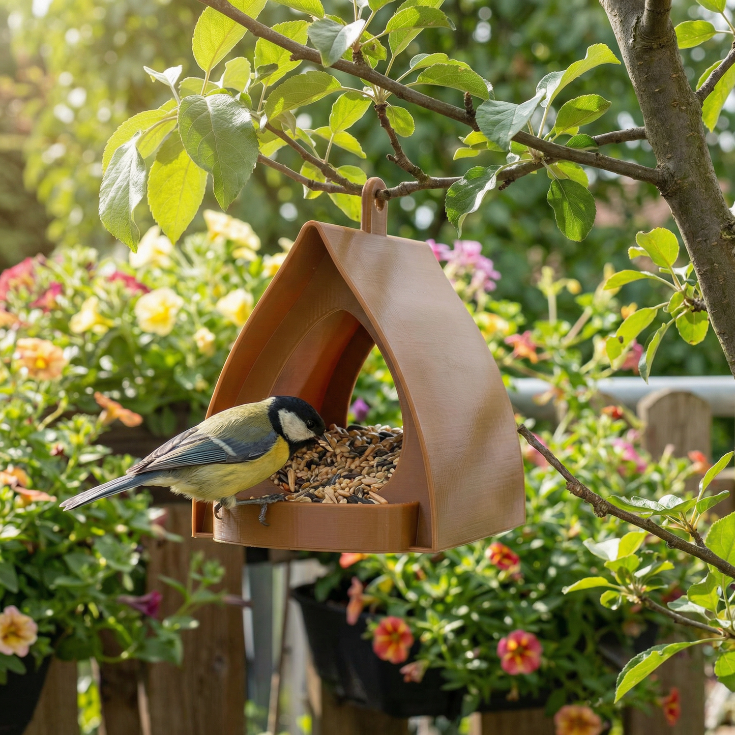 Hängendes Vogel-Futterhaus zum Aufhängen – Große Kapazität für Garten & Balkon