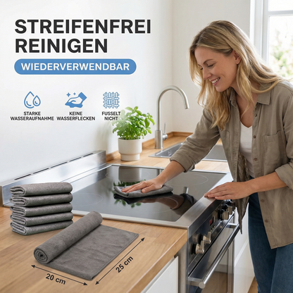 MagicClean Mikrofasertücher – 10er Set | Streifenfrei & Wiederverwendbar