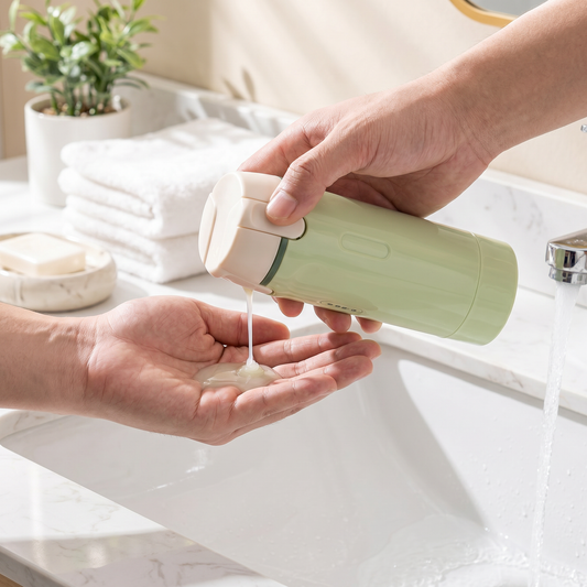 4 in 1 nachfüllbare Reisebehälter für Shampoo und Kosmetik