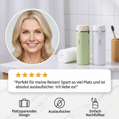 4 in 1 nachfüllbare Reisebehälter für Shampoo und Kosmetik