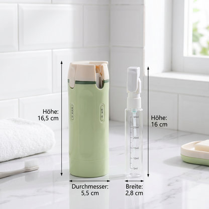 4 in 1 nachfüllbare Reisebehälter für Shampoo und Kosmetik