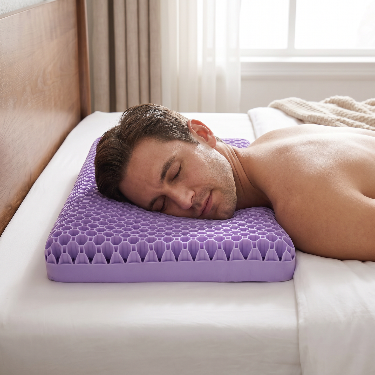 Ergonomisches & Atmungsaktives Luftkissen für erholsamen Schlaf