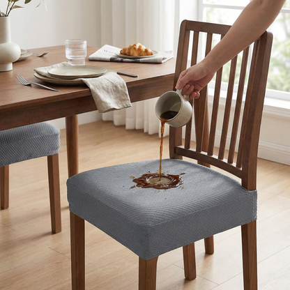 Wasserfester Jacquard-Stuhlkissenbezug – Rutschfest & Pflegeleicht