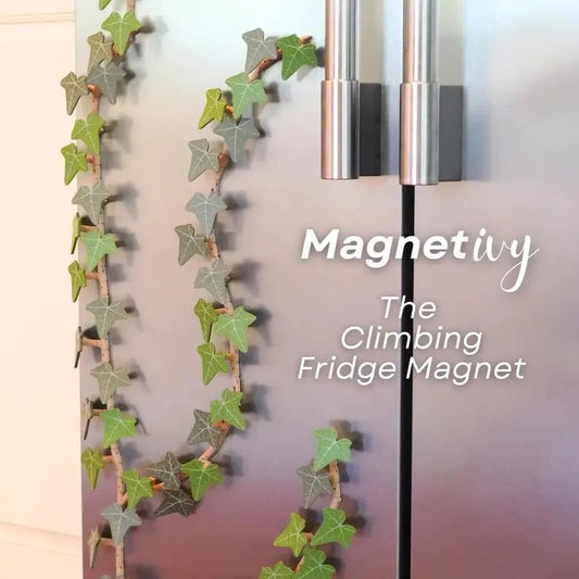 Factory ivy fridge magnet with articulating stems 3D ivy fridge magnet