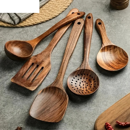 Küchenset aus Natürlichem Teak Holz