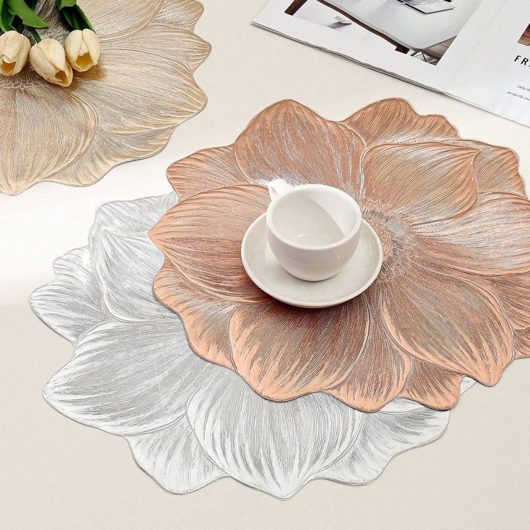 Kreatives Blumen Tisch Set - Wasserfest und Ölbeständig