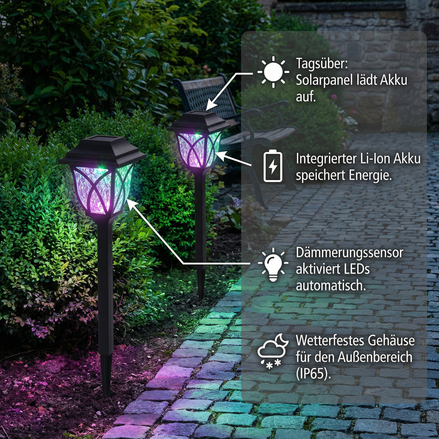 Solar LED Wegleuchten – Wetterfeste Gartenbeleuchtung für Außenbereiche