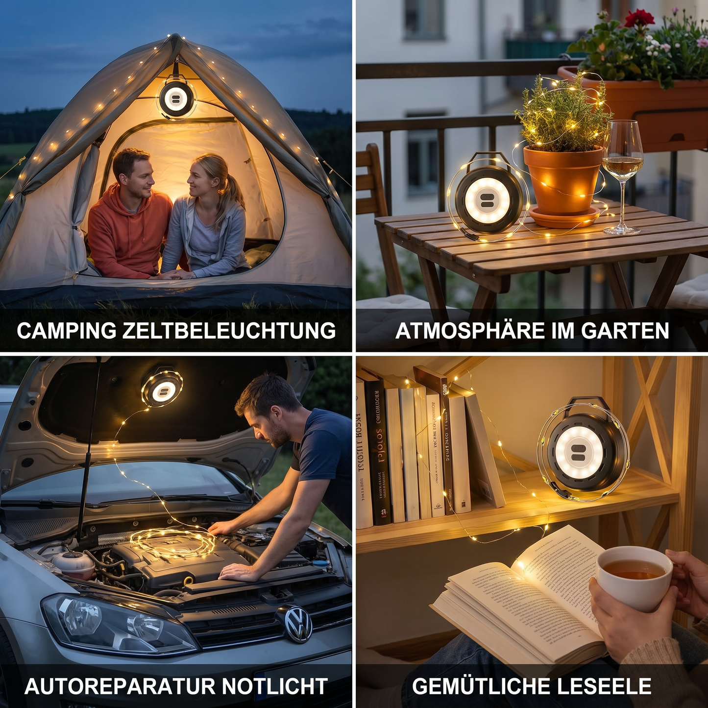 Aufrollbare Lichterkette
