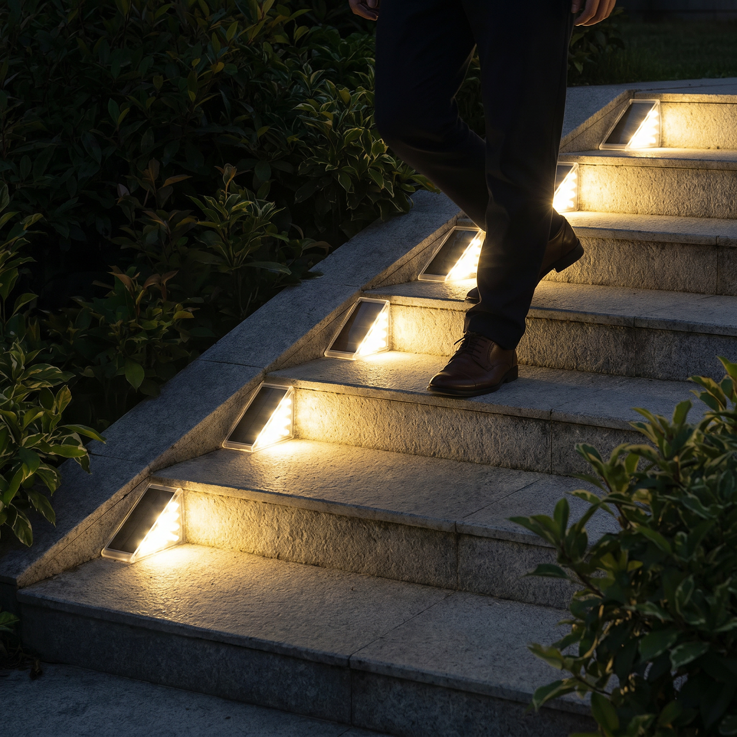 Solar LED Stufenleuchte – IP67 wasserdichte Treppen- & Wegebeleuchtung