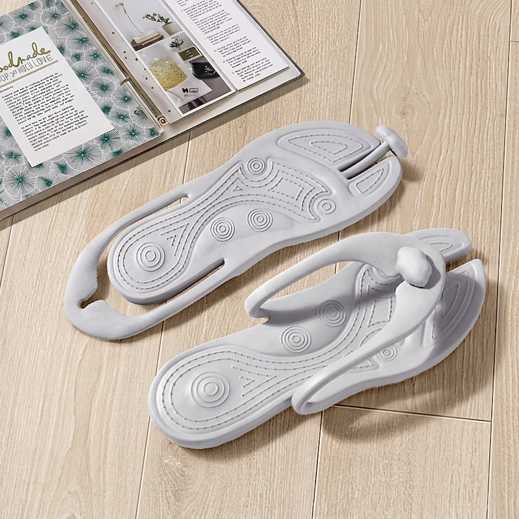 Faltbare Reise-Flip-Flops – Rutschfeste Slipper für heiße Tage