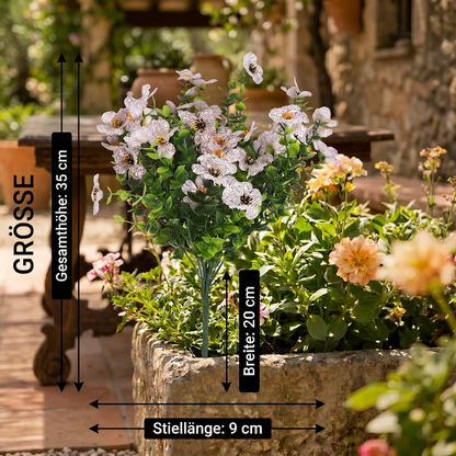 EverBloom – Unverblühender Kunstblumenstrauß aus Wildblumen für Pflanzkübel im Außenbereich