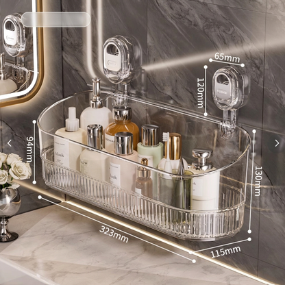 Selbstklebendes Saugnapf-Regal für Dusche und Badezimmer – ohne Bohren