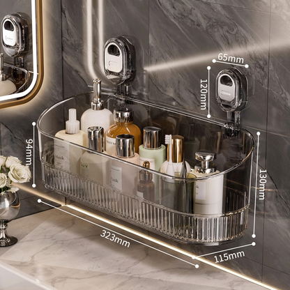 Selbstklebendes Saugnapf-Regal für Dusche und Badezimmer – ohne Bohren