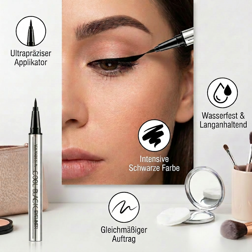 Ultrapräziser, wasserfester Flüssig-Eyeliner-Stift