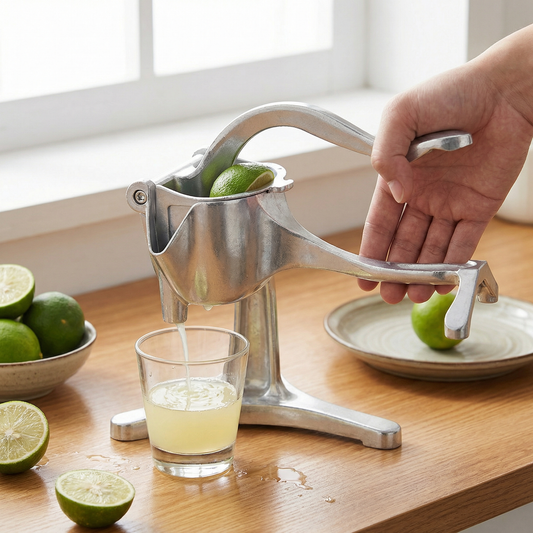 Aluminium-Handentsafter – Manuelle Presse für Früchte & mehr