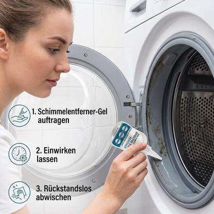 Schimmelentferner-Gel – Kraftvoller Reiniger für Waschmaschinendichtungen, Fugen & Silikonfugen