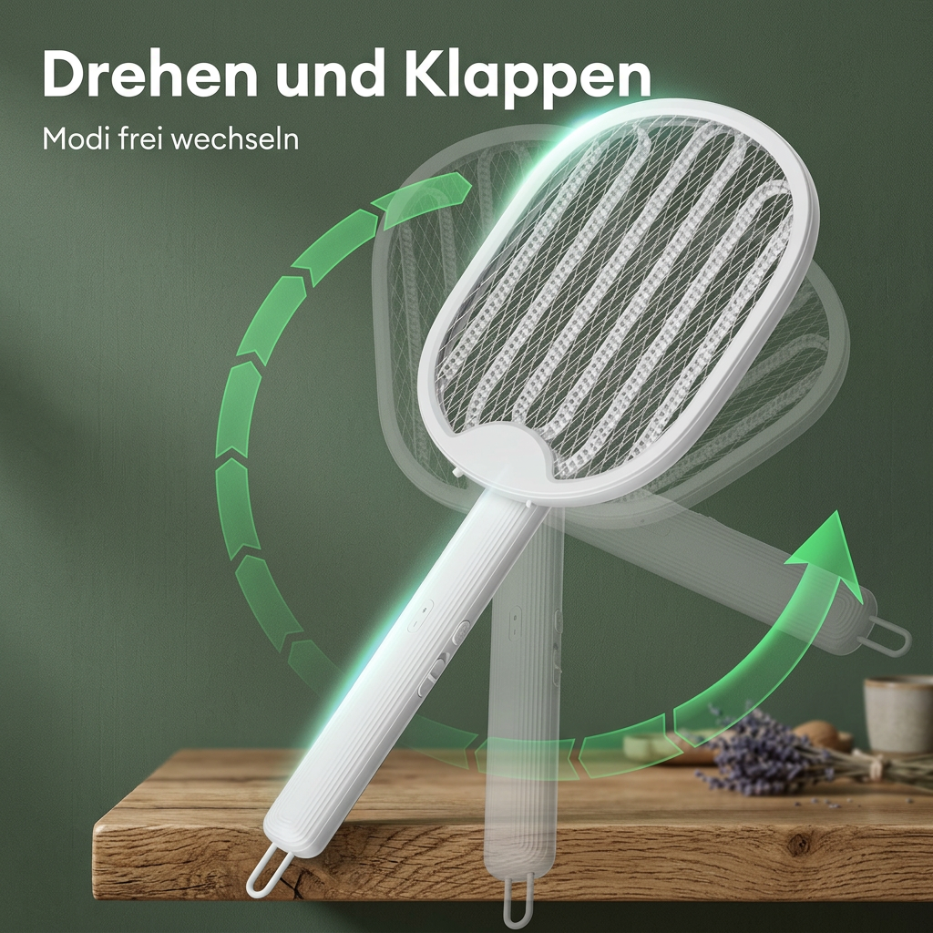 Faltbarer elektrischer Mückenvernichter mit UV-Licht