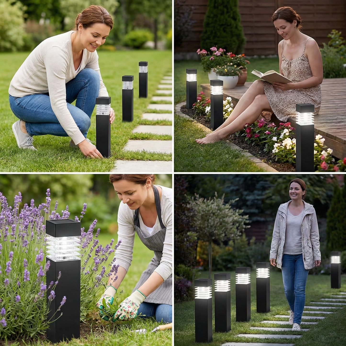 Solar-LED Bodenleuchten – Wasserdichte Gartenlichter für Wege, Rasen & Terrasse