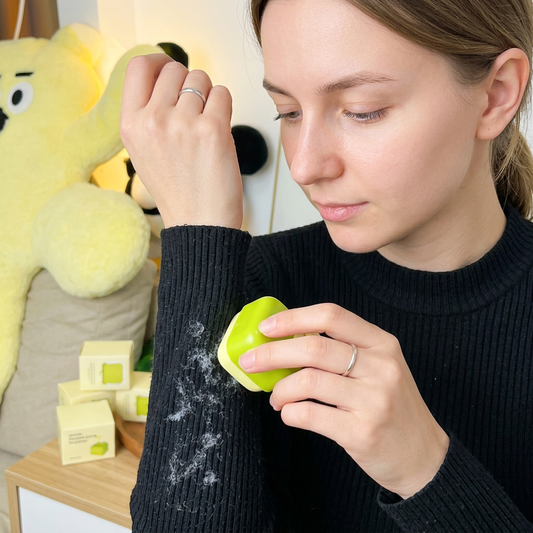 Tragbarer und wiederverwenbarer Fusselroller