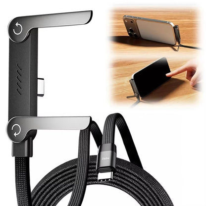 2in Faltbares Schnell Ladekabel und Telefon Ständer