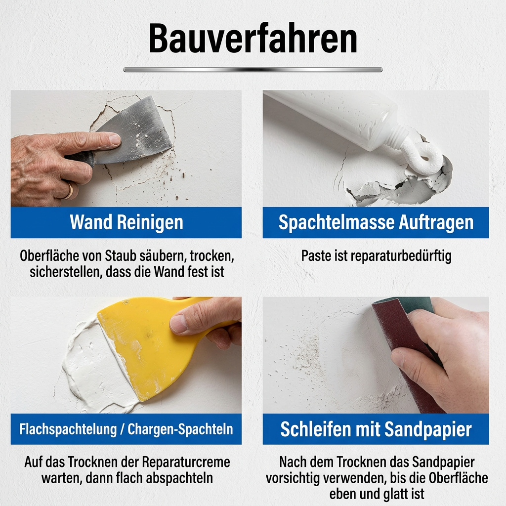 Sofort-Wandreparaturcreme – Schneller Riss- und Lochfüller