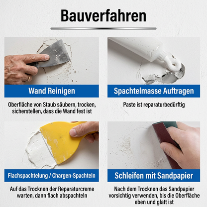 Sofort-Wandreparaturcreme – Schneller Riss- und Lochfüller