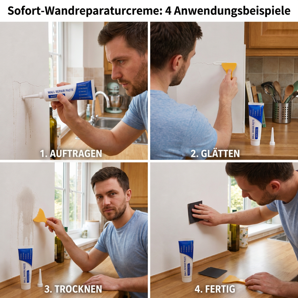 Sofort-Wandreparaturcreme – Schneller Riss- und Lochfüller