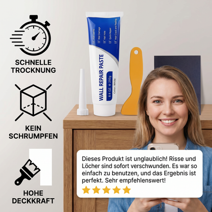 Sofort-Wandreparaturcreme – Schneller Riss- und Lochfüller