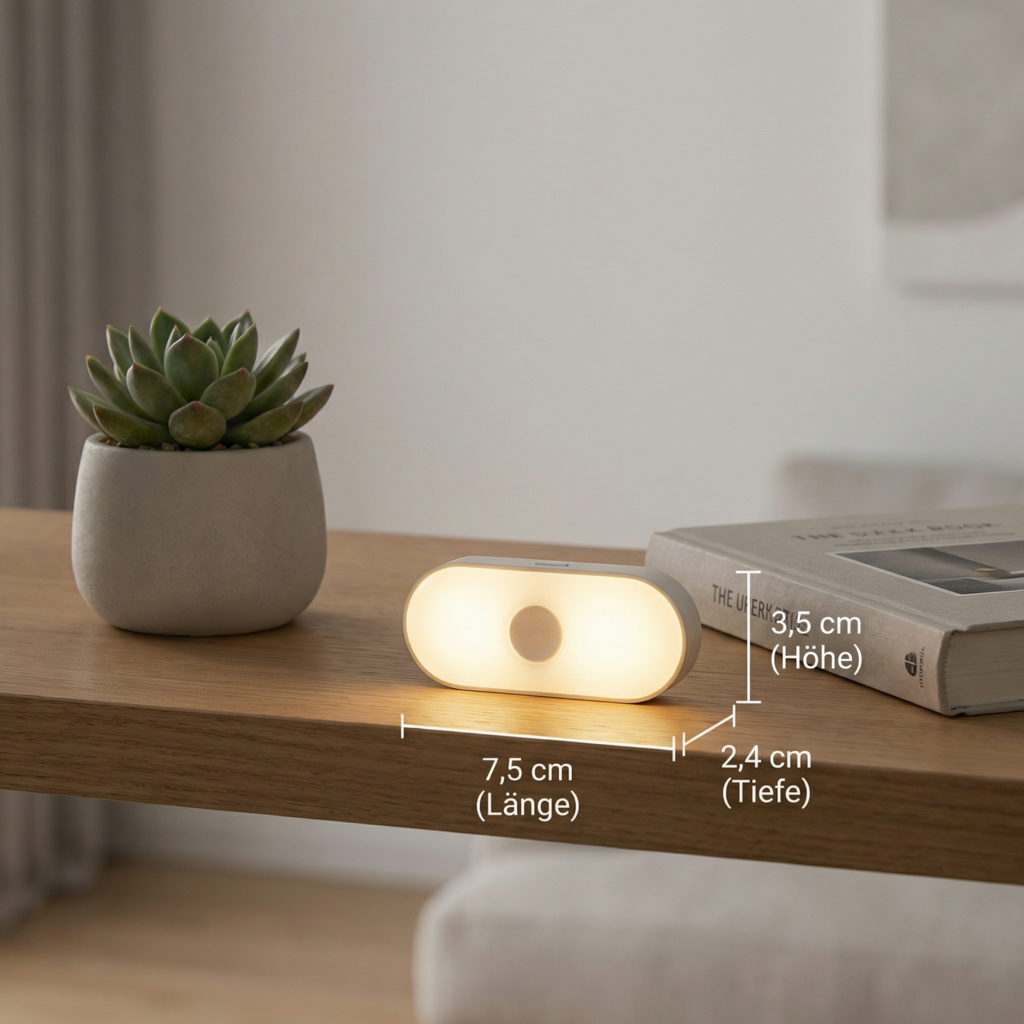 Smartes LED Nachtlicht mit Bewegungsmelder – Mini, kabellos & stromsparend