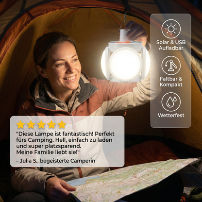 Praktische Solar Outdoor Faltbare Kugel Lampe