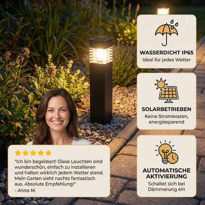 Solar-LED Bodenleuchten – Wasserdichte Gartenlichter für Wege, Rasen & Terrasse