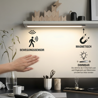 Kabellose LED-Unterbauleuchte mit Bewegungssensor – magnetisch & dimmbar